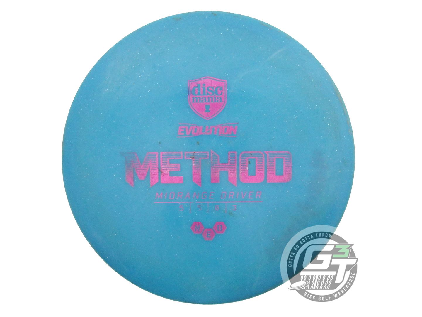USED DiscMania Neo Method 177g Teal Magenta Foil Midrange Golf Disc