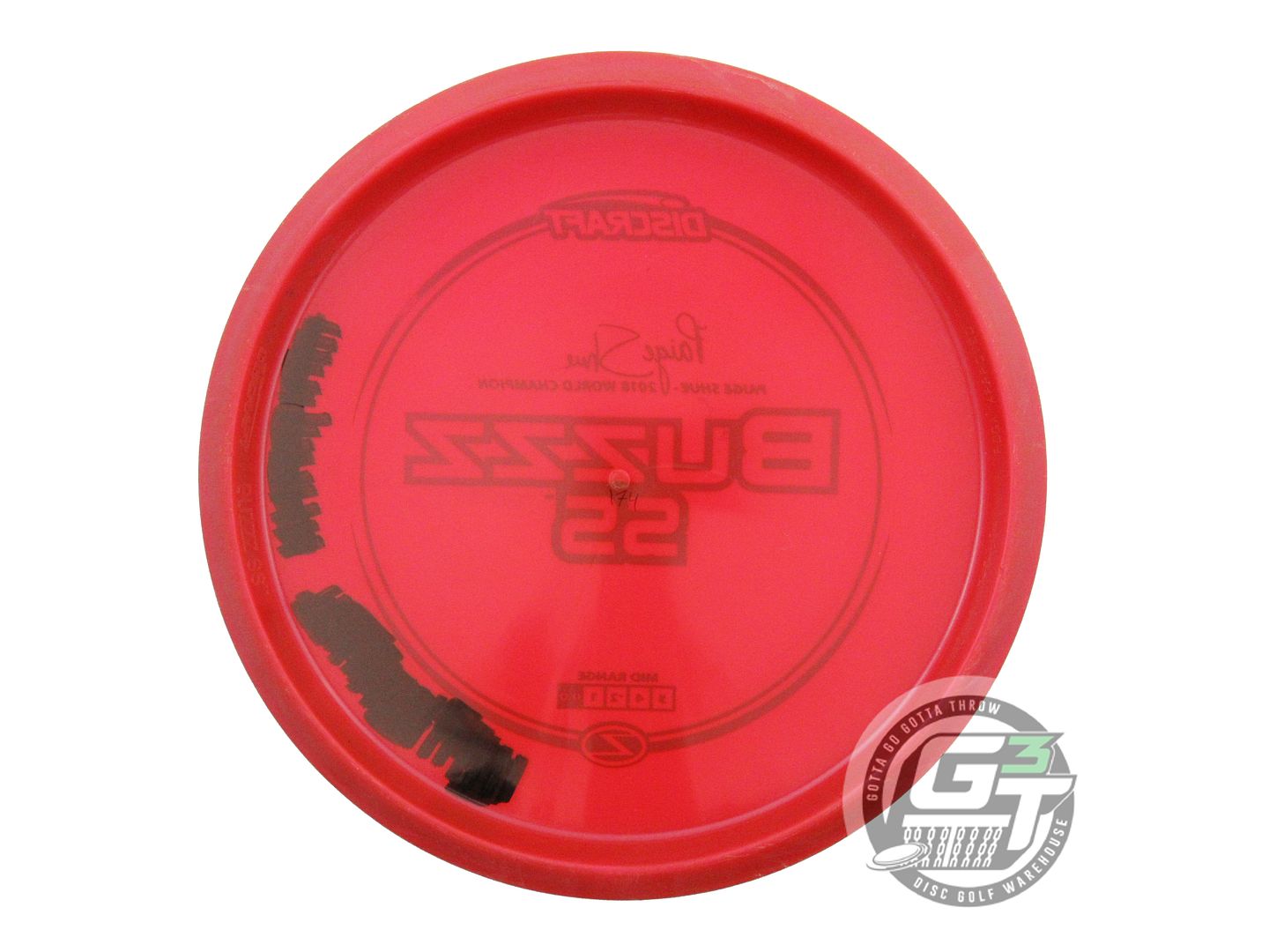 USED Discraft [SHUE] Z Buzzz SS 174g Red Blue Stamp Midrange Golf Disc