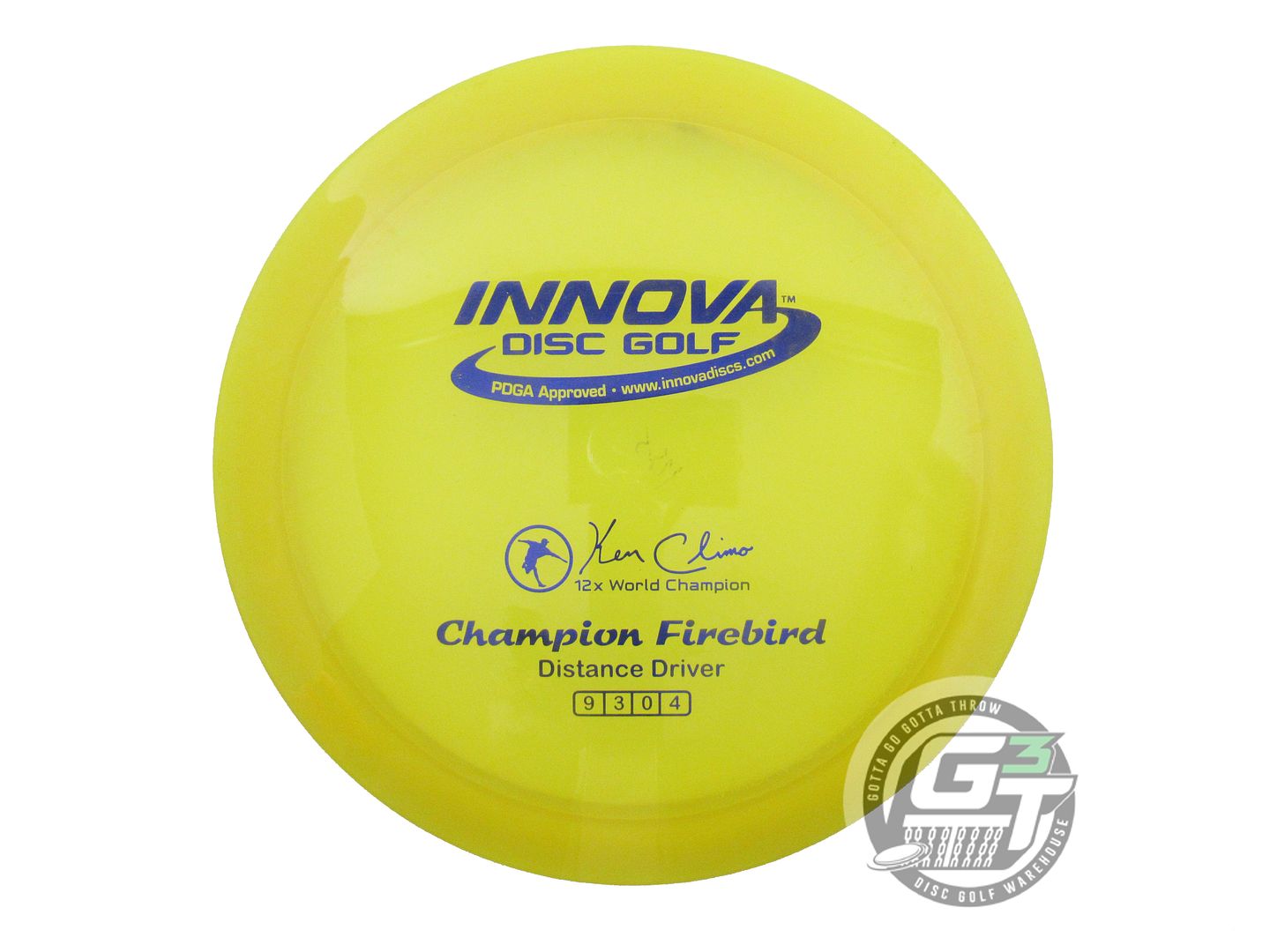 USED Innova Champion Firebird 176g Yellow Blue Foil Distance Driver Golf Disc