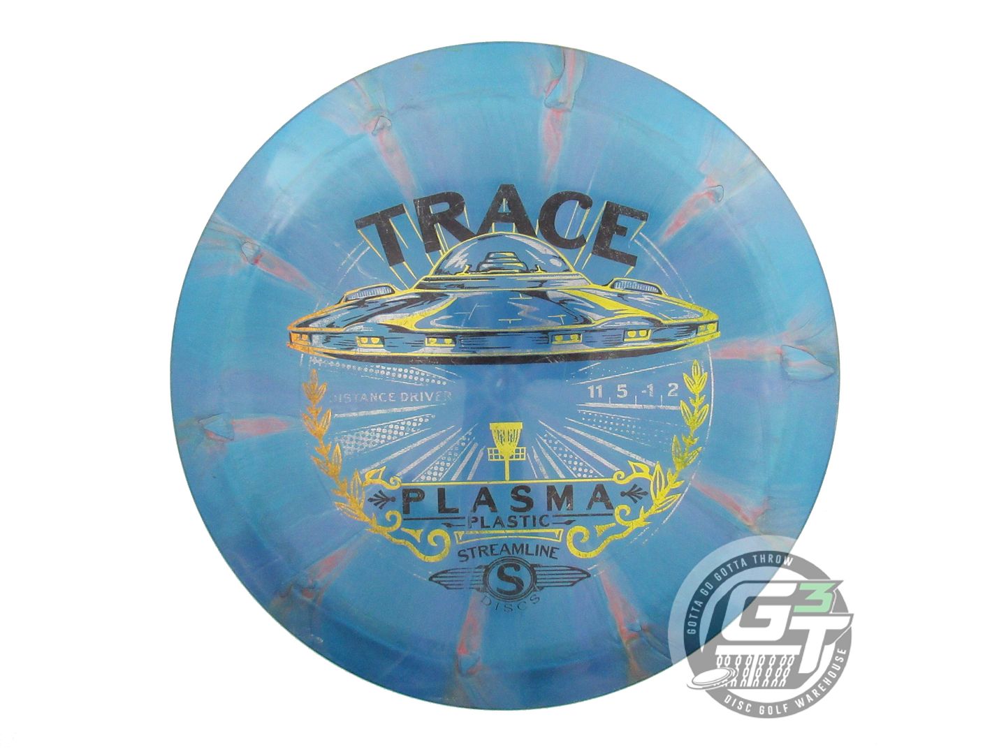 USED Streamline Discs Plasma Trace 167g Blue-Lilac Distance Driver Golf Disc