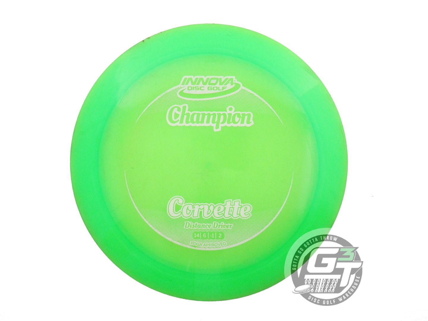 USED Innova Champion Corvette 175g Green White Stamp Distance Driver Golf Disc