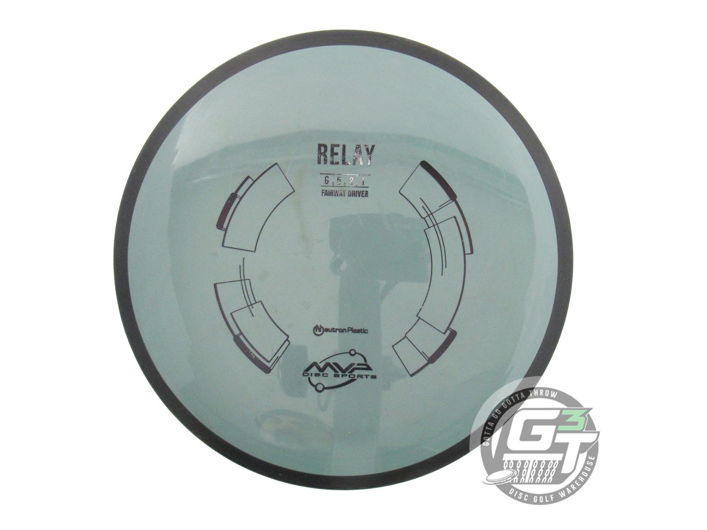 USED MVP Disc Sports Neutron Relay 163g Gray-Green Fairway Driver Golf Disc