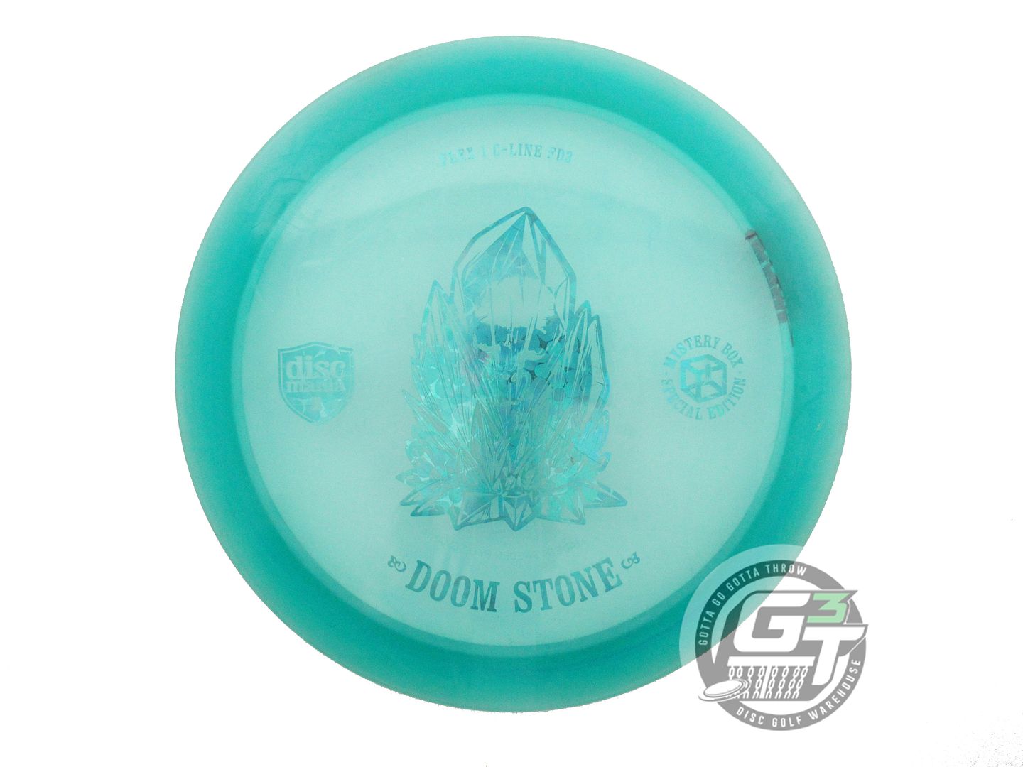 USED DiscMania DOOM STONE C-Line Flex 1 FD3 173g Aqua Teal Flower Driver Disc