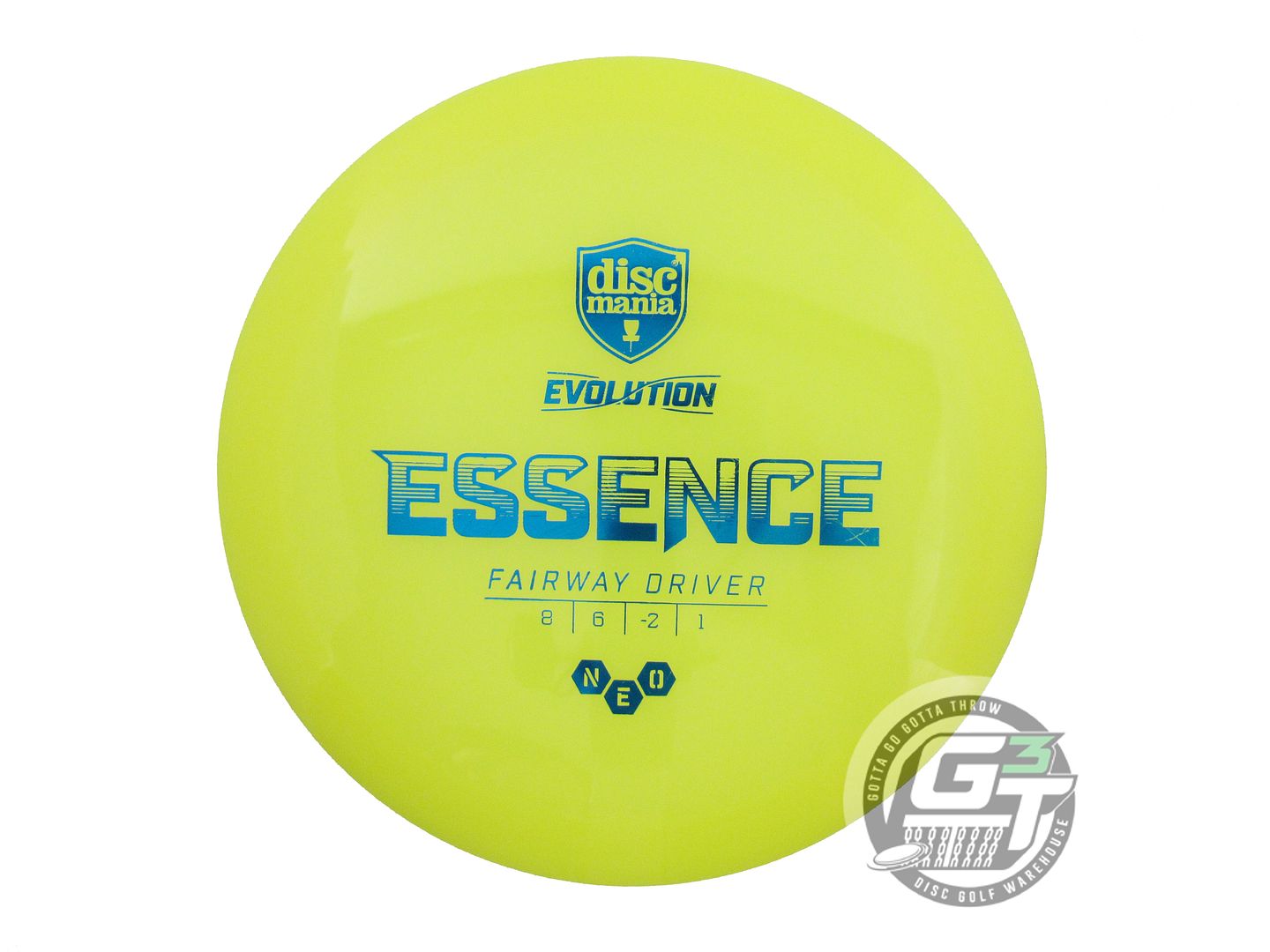 USED DiscMania Neo Essence 171g Yellow Blue Foil Driver Golf Disc