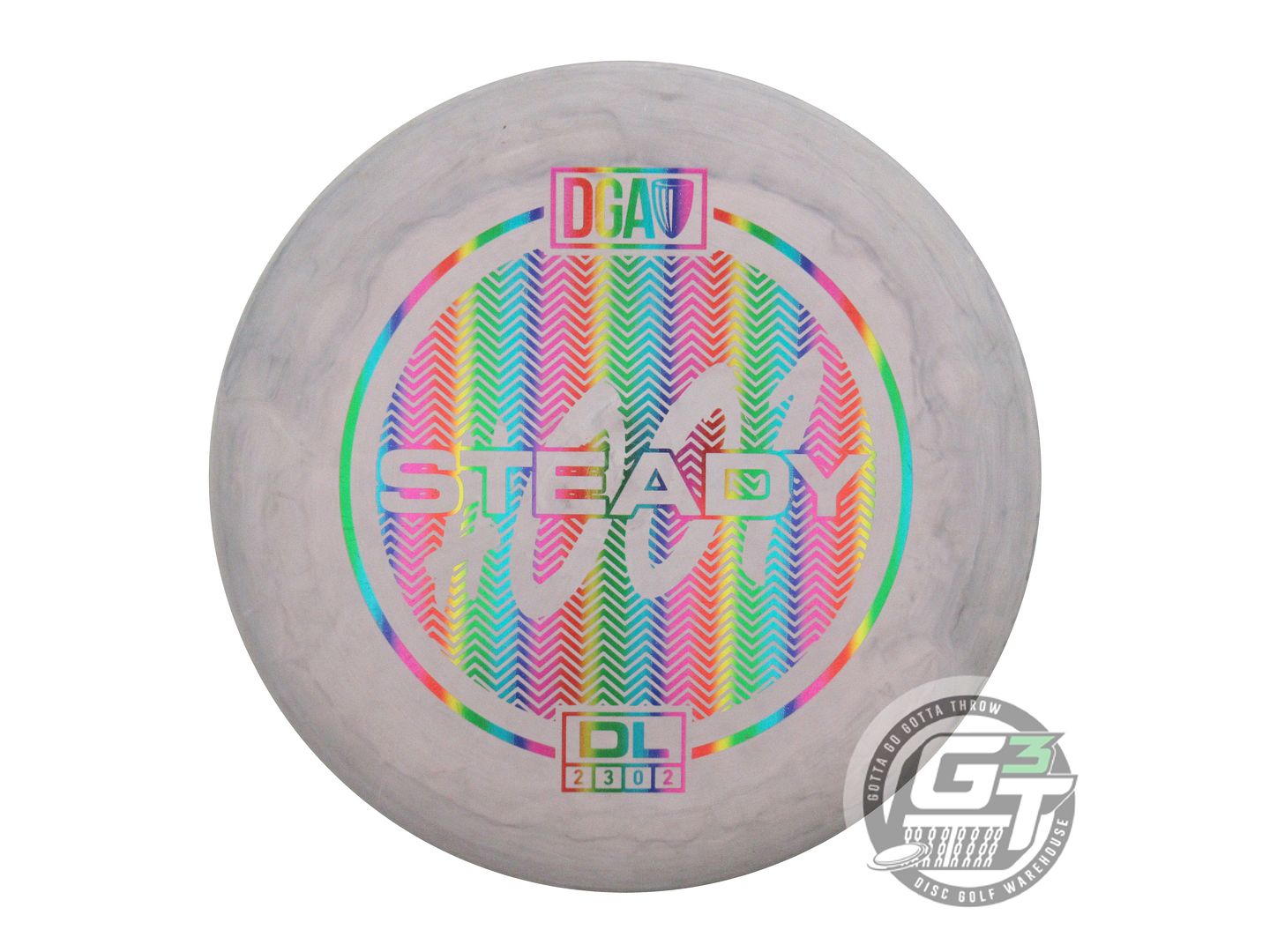 USED DGA D-Line Steady 174g Gray Rainbow Foil Putter Golf Disc