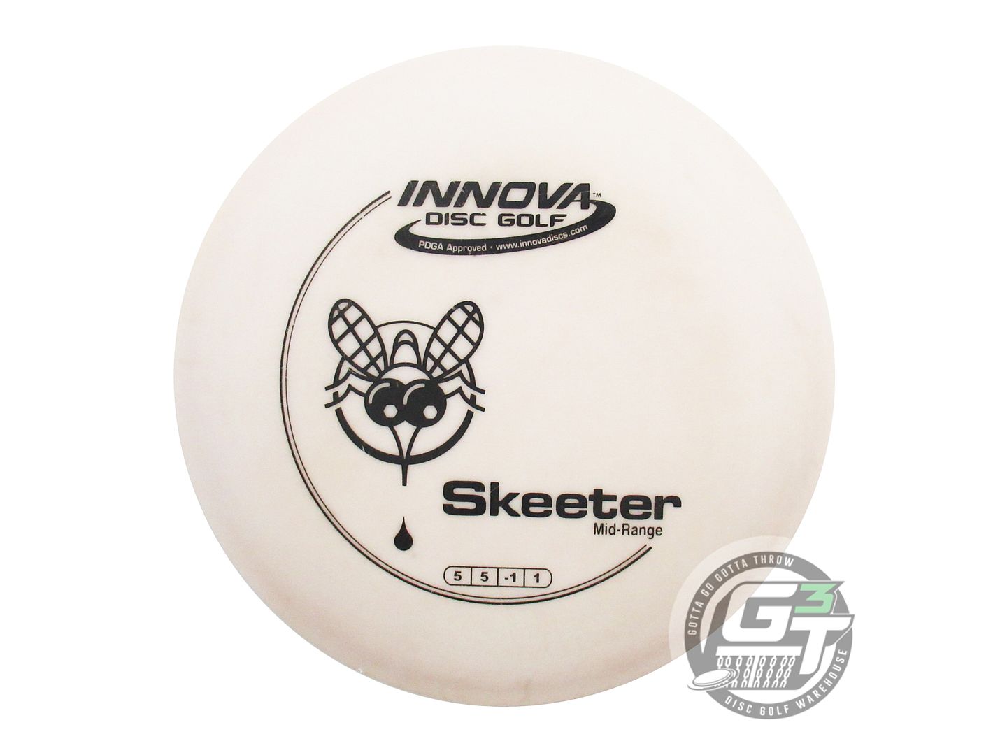 USED Innova DX Skeeter 170g White Black Stamp Midrange Golf Disc