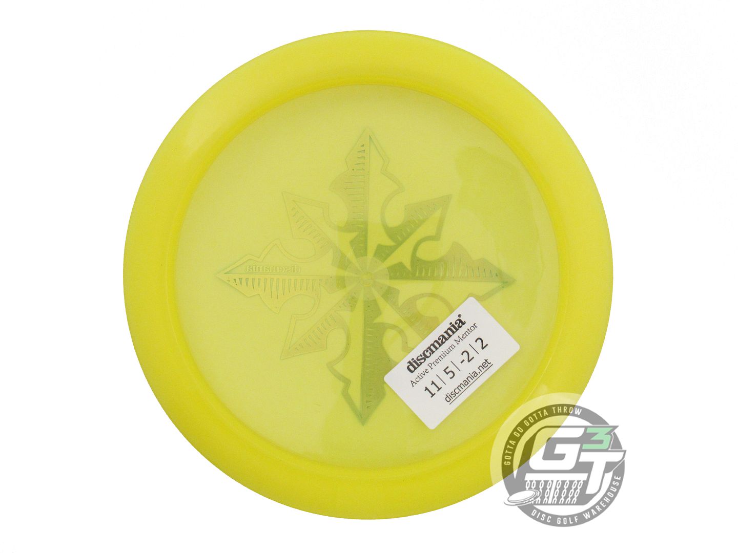 USED DiscMania NORTH STAR Active Premium Mentor 173g Yellow Blue Driver Disc