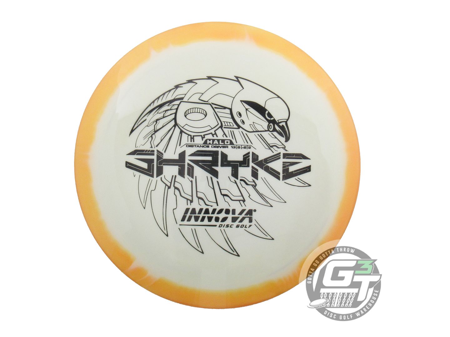 USED Innova Halo Star Shryke 164g Marigold-White Distance Driver Golf Disc