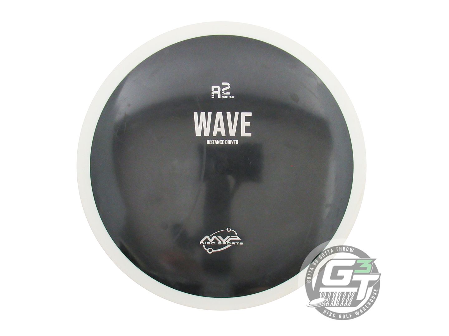 USED MVP Disc Sports R2 Neutron Wave 174g Black White Rim Distance Driver Disc