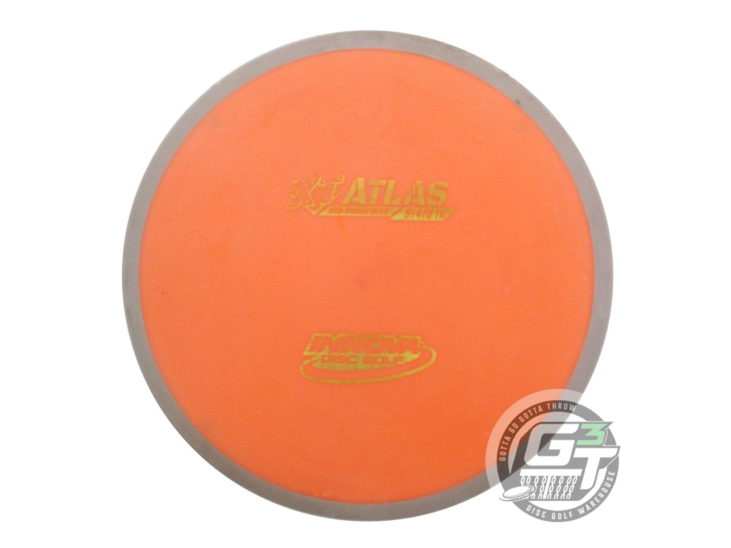 USED Innova XT Atlas 173g Orange Gold Foil Purple Rim Midrange Golf Disc