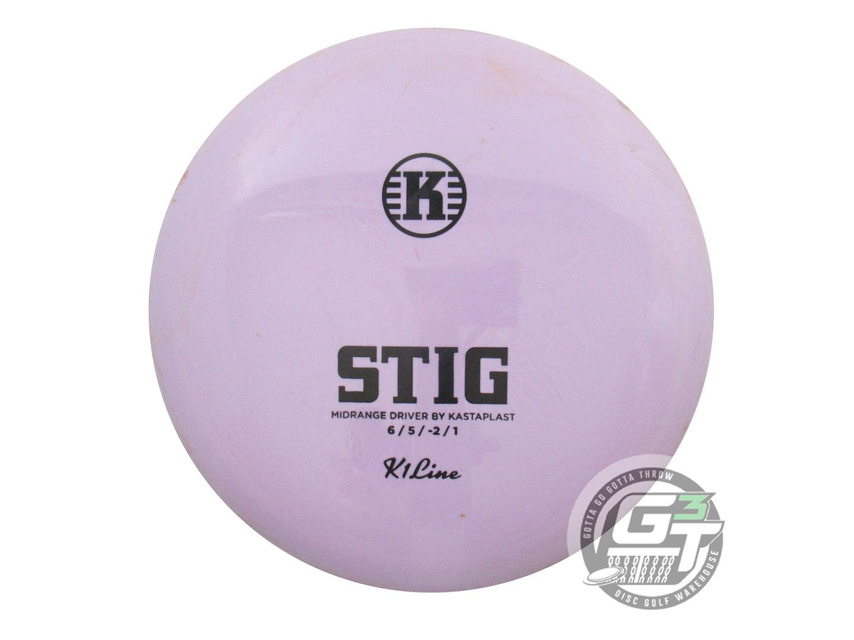 USED Kastaplast K1 Stig 174g Lilac Black Stamp Midrange Golf Disc