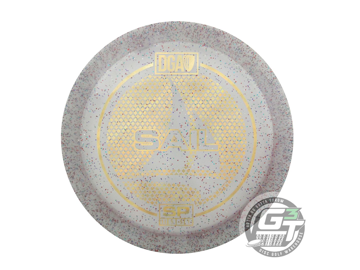 USED DGA SP Line Sail 173g Smoke Gold Pixel Foil Distance Driver Golf Disc