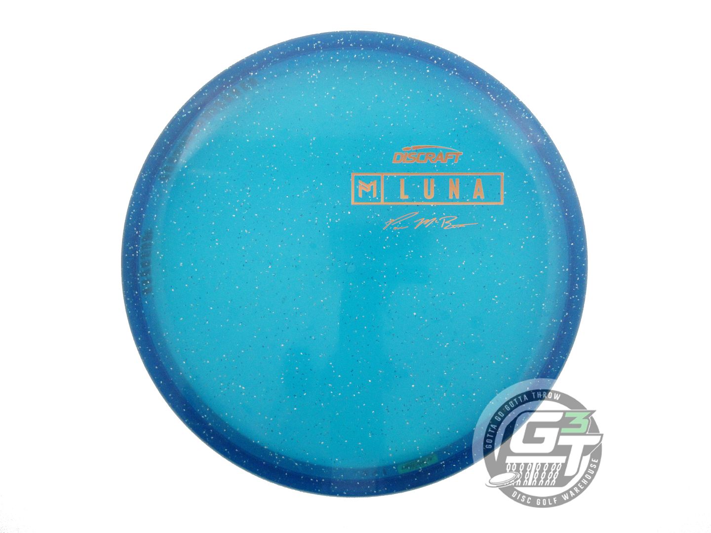 USED Discraft [McBETH] CryZtal Sparkle Luna 175g Blue Copper Foil Putter Disc