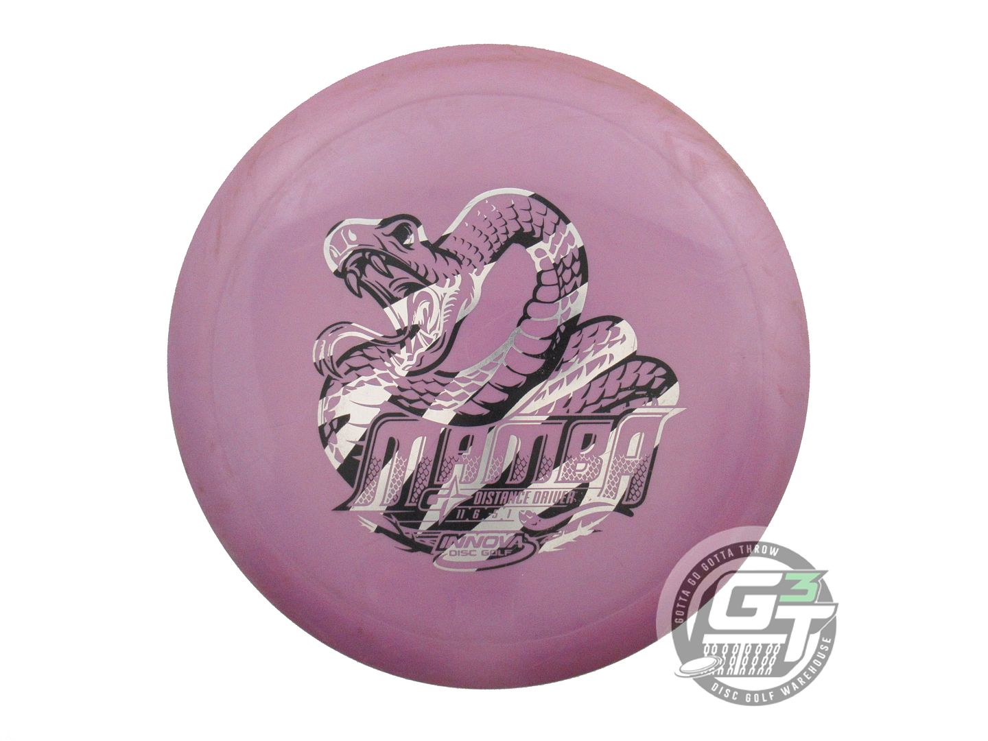 USED Innova GStar Mamba 166g Purple Zebra Foil Distance Driver Golf Disc