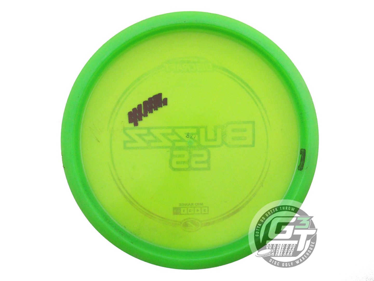 USED Discraft Z Buzzz SS 178g Green Sunset Shatter Foil Midrange Golf Disc