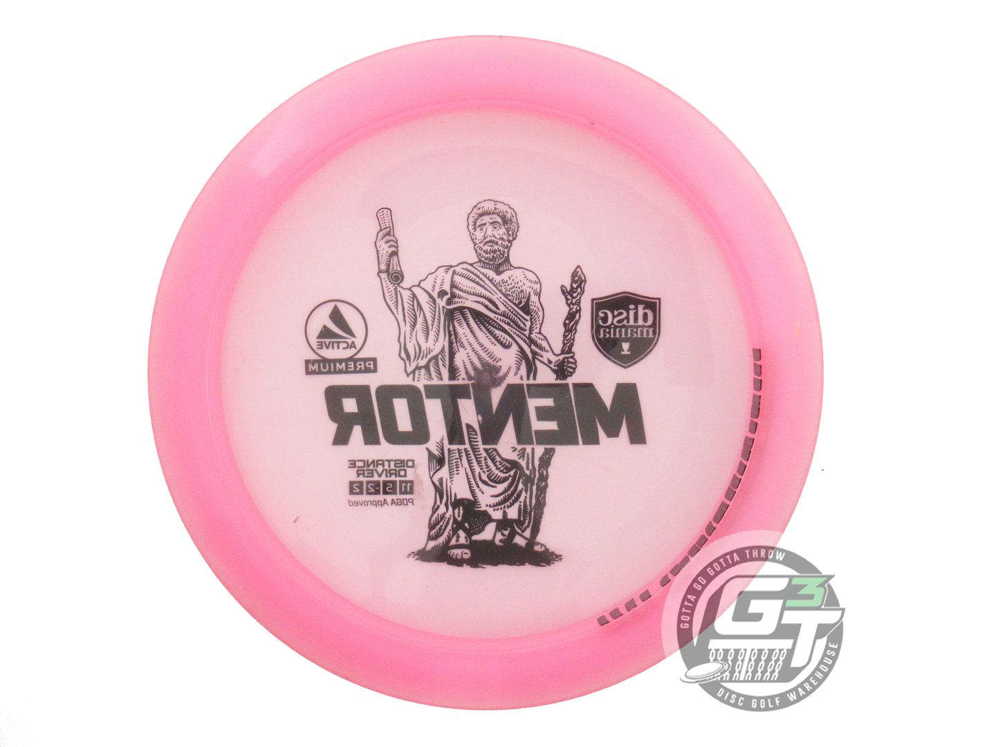 USED DiscMania Active Premium Mentor 173g Pink Black Stamp Distance Driver Disc