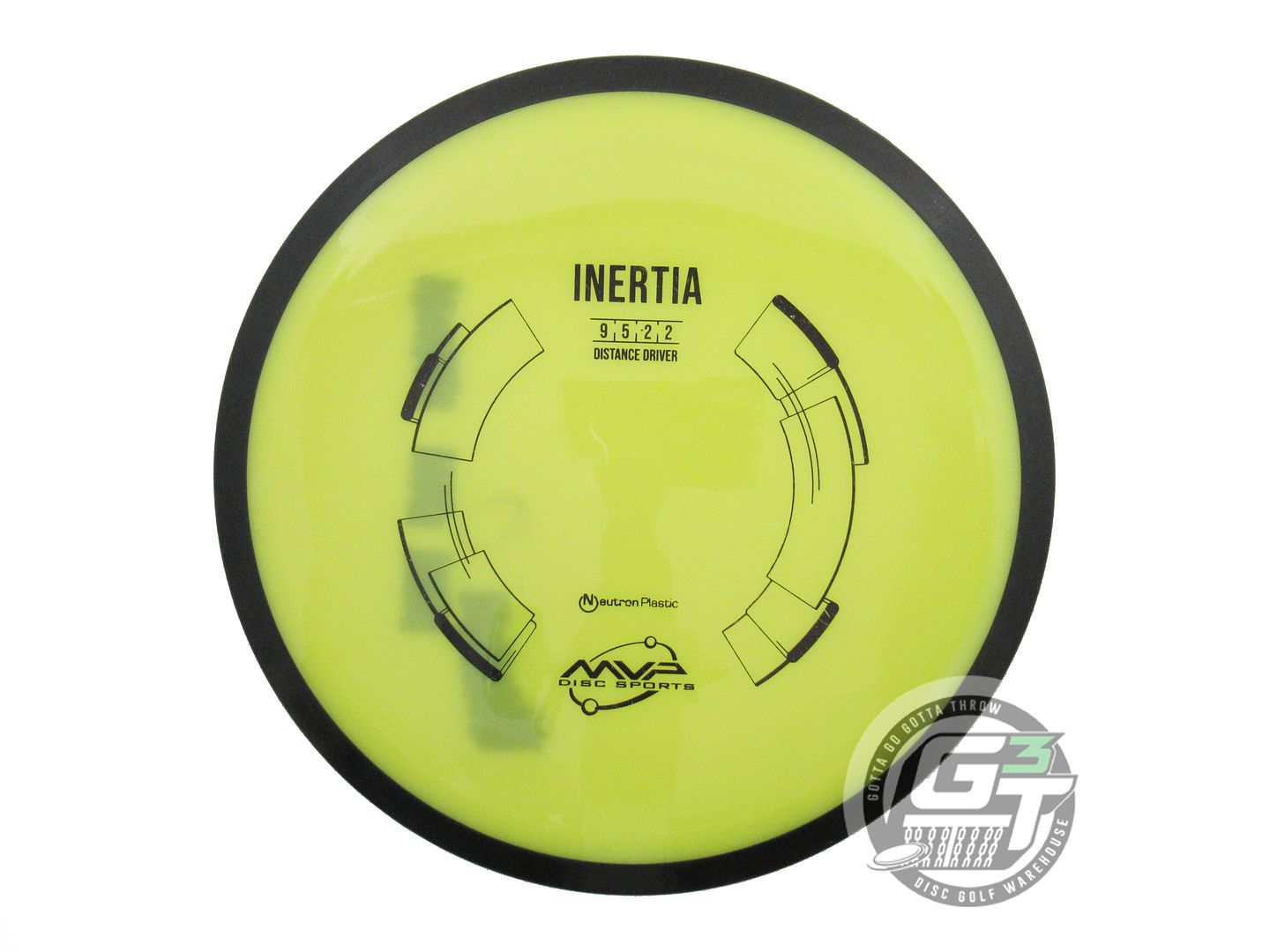 USED MVP Disc Sports Classic Neutron Inertia 167g Yellow Distance Driver Disc