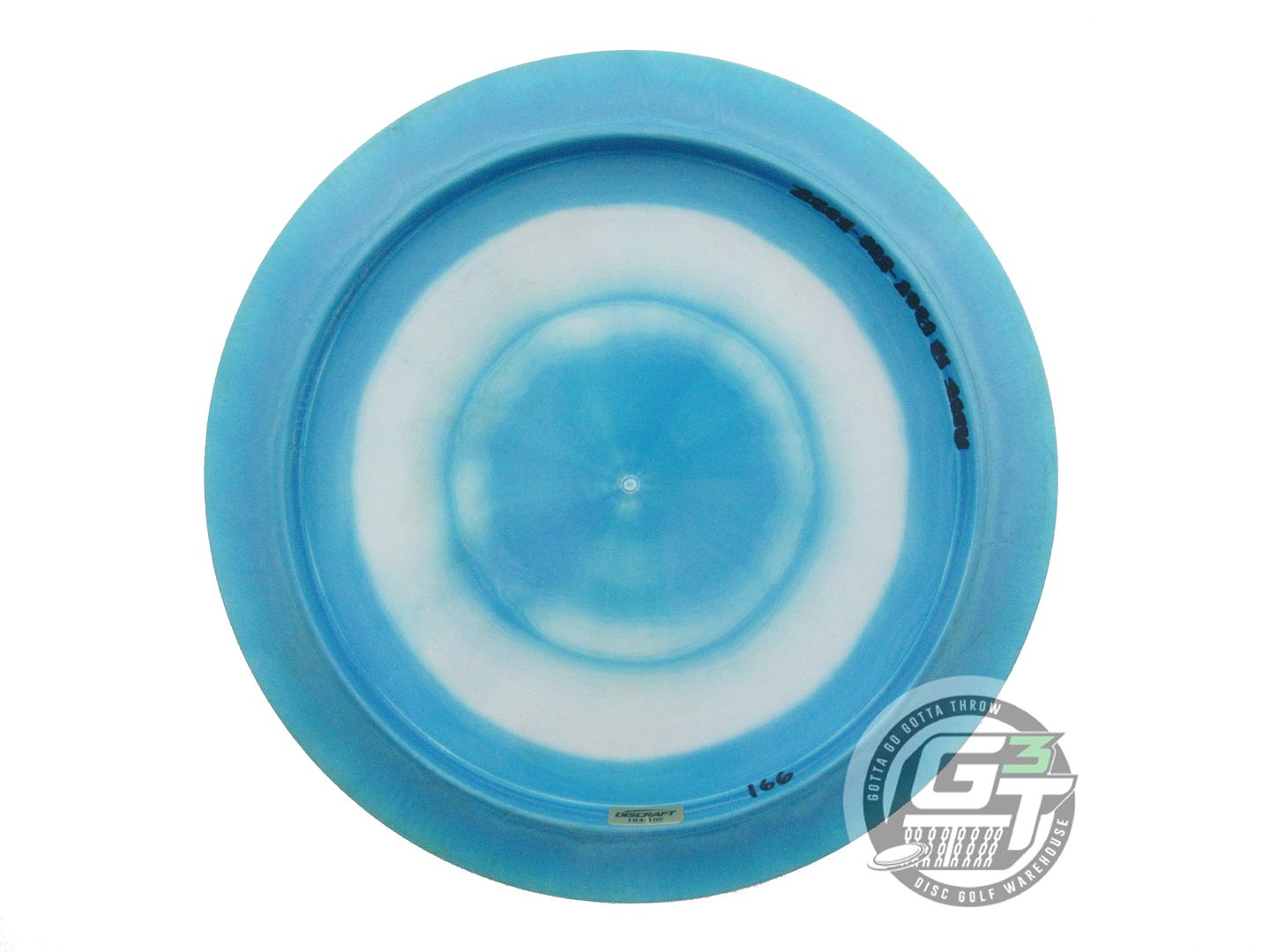 USED Discraft [LEDGESTONE] ESP Force 166g Blue Teal Flower Foil Driver Golf Disc