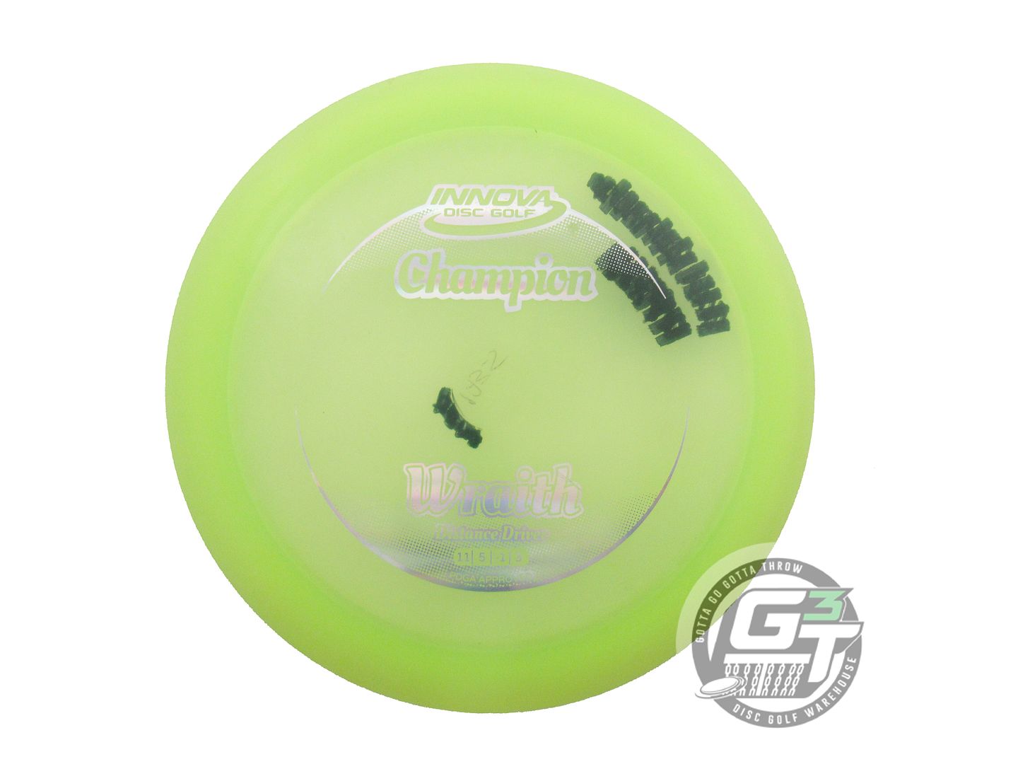 USED Innova Champion Wraith 174g Yellow Silver Holo Foil Distance Driver Disc