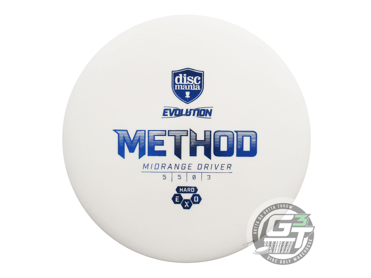 USED DiscMania EXO Hard Method 176g White Blue Foil Midrange Golf Disc