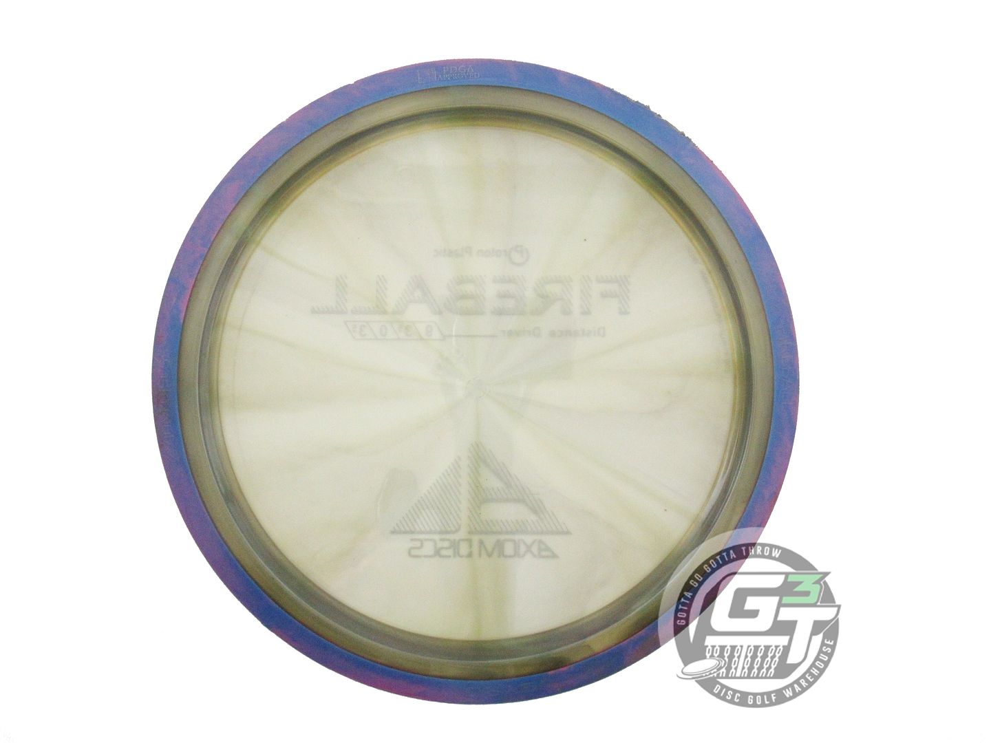 USED Axiom Discs Proton Fireball 174g Smoke Purple Rim Distance Driver Golf Disc