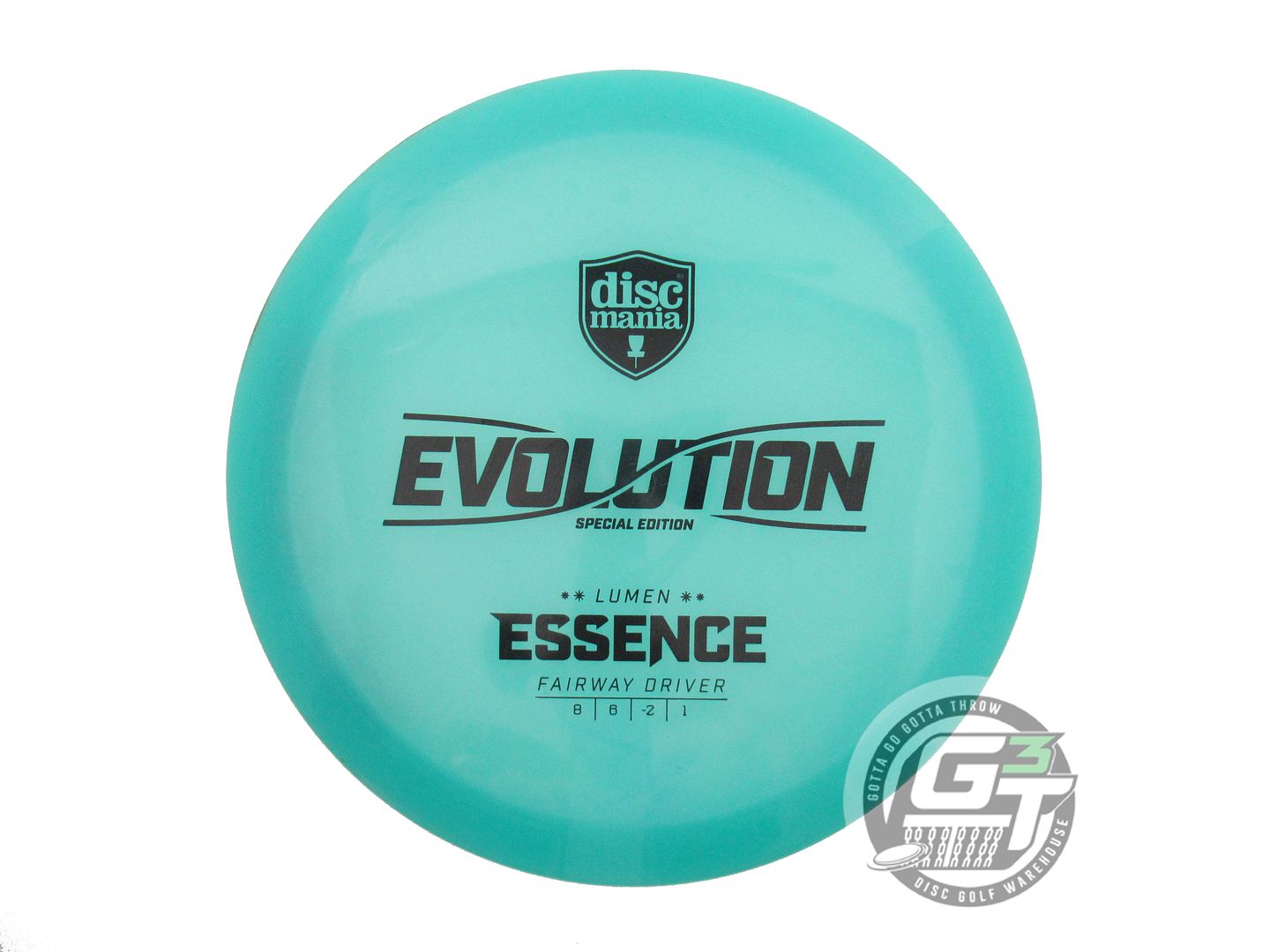 USED DiscMania Lumen Glow Neo Essence 169g Seafoam Black Stamp Driver Golf Disc