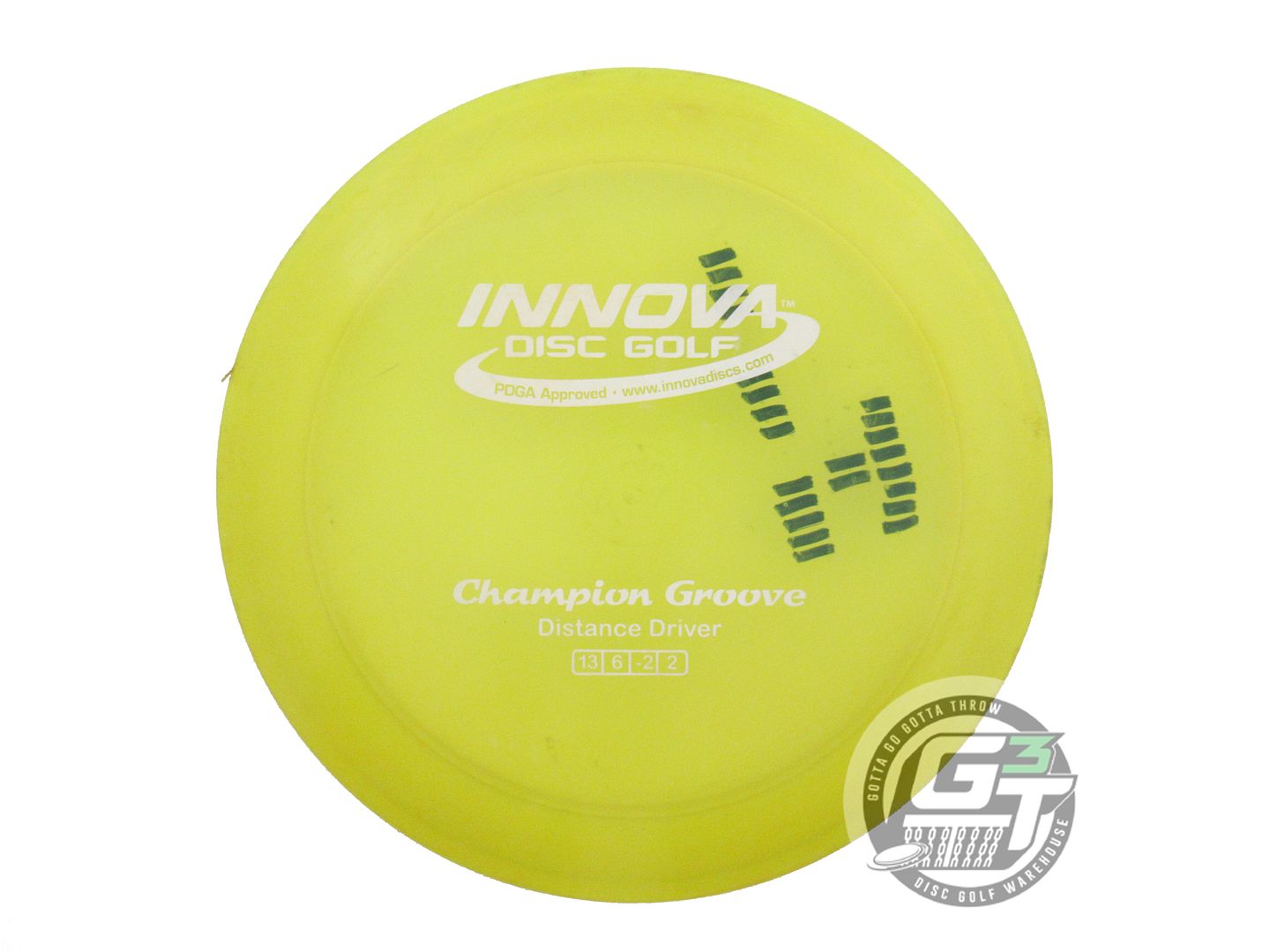 USED Innova Champion Groove 175g Yellow White Stamp Distance Driver Golf Disc