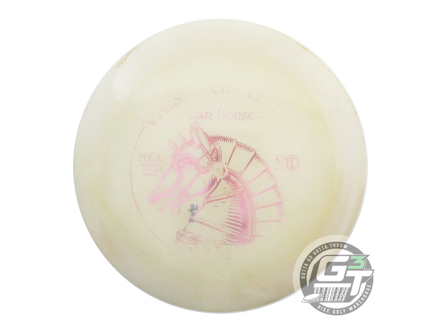 USED Westside Discs VIP War Horse 173g White Pink Foil Distance Driver Golf Disc