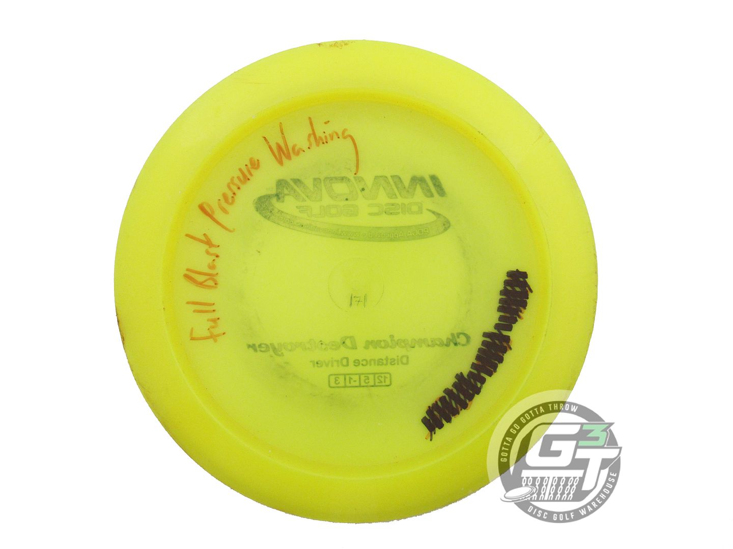 USED Innova Champion Destroyer 171g Yellow Black Stamp Distance Driver Golf Disc