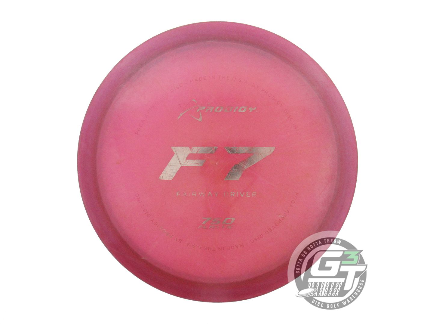 USED Prodigy Discs 750 F7 176g Magenta Silver Foil Fairway Driver Golf Disc
