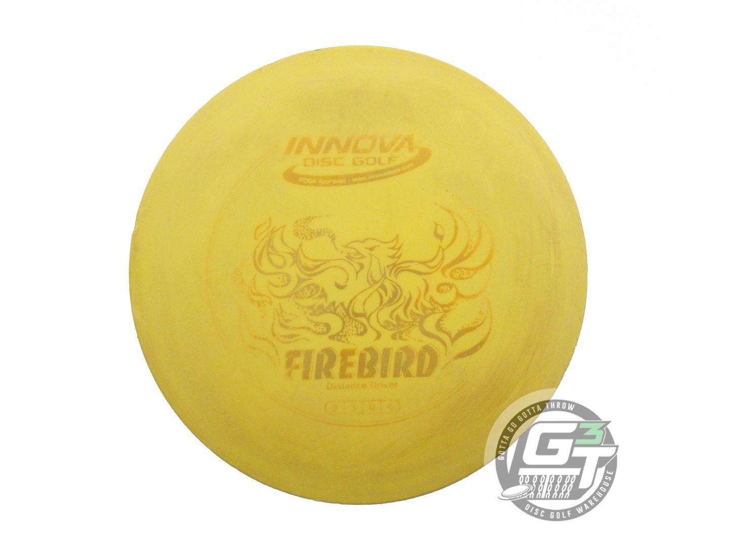 USED Innova DX Firebird 168g Yellow Gold Foil Distance Driver Golf Disc