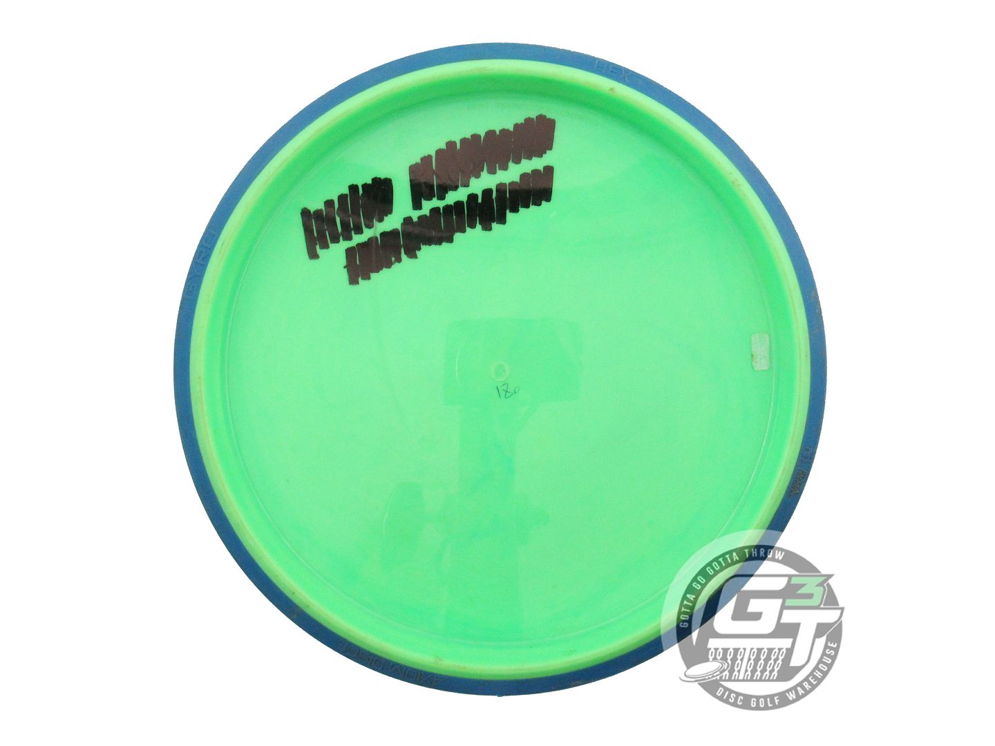 USED Axiom Discs X-OUT Neutron Hex 180g Lime Blue Rim Midrange Golf Disc