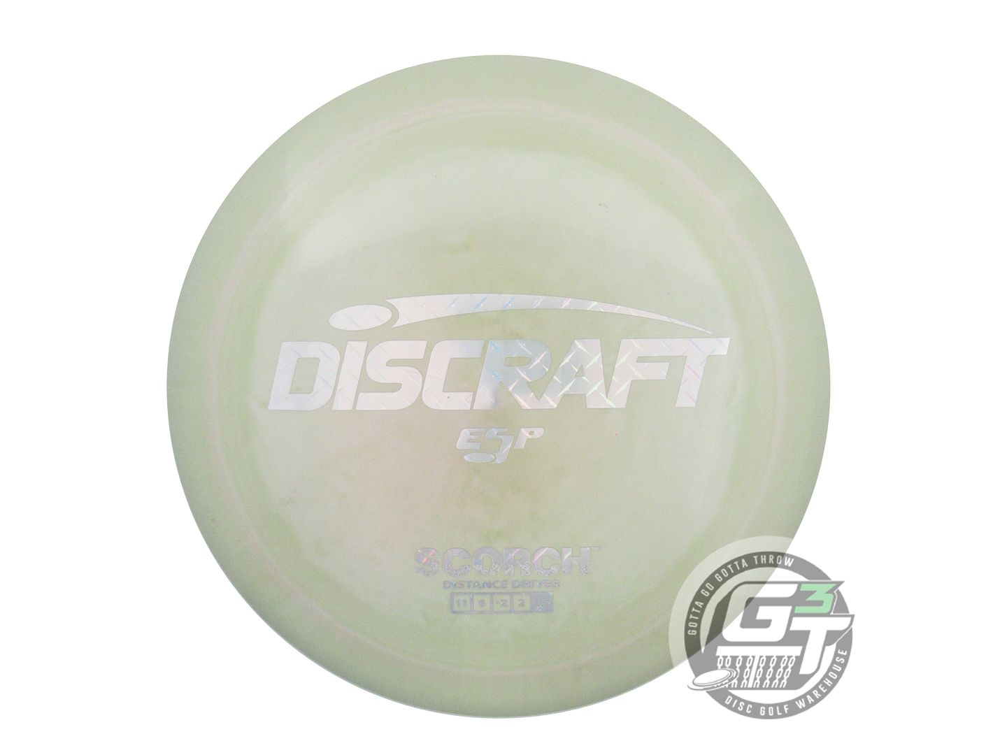USED Discraft ESP Scorch 172g Sage Diamond Plate Foil Distance Driver Golf Disc