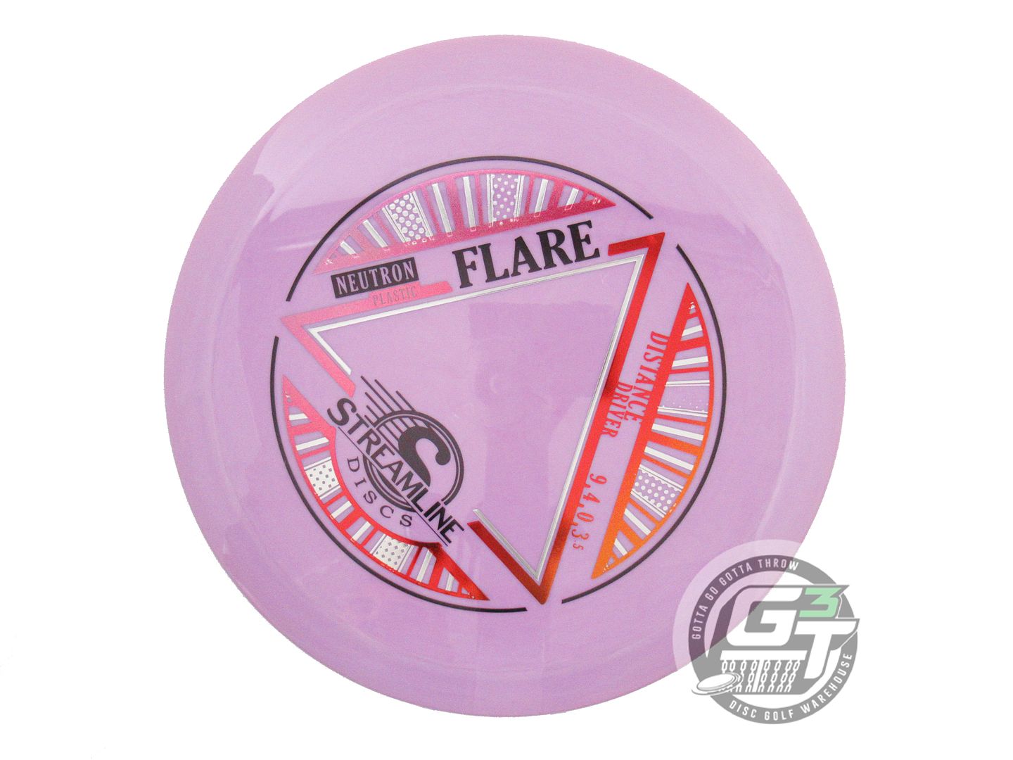 NOS Streamline Discs Neutron Flare 174g Lilac Distance Driver Golf Disc