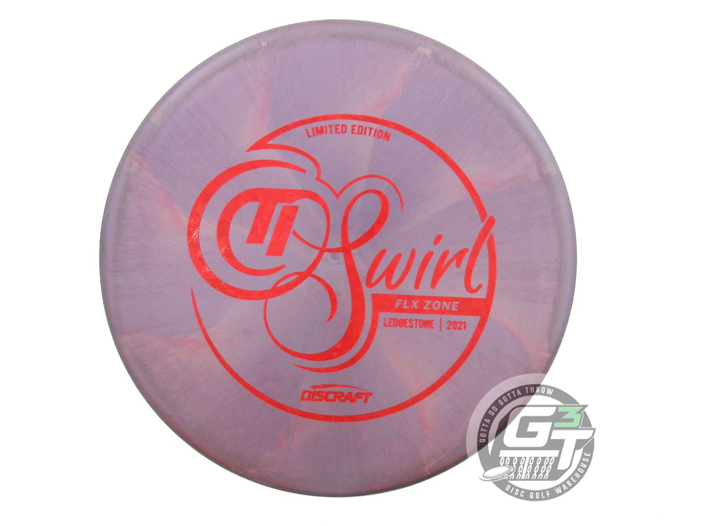 USED Discraft [LEDGESTONE] Titanium FLX Zone 173g Purple-Pink Putter Golf Disc