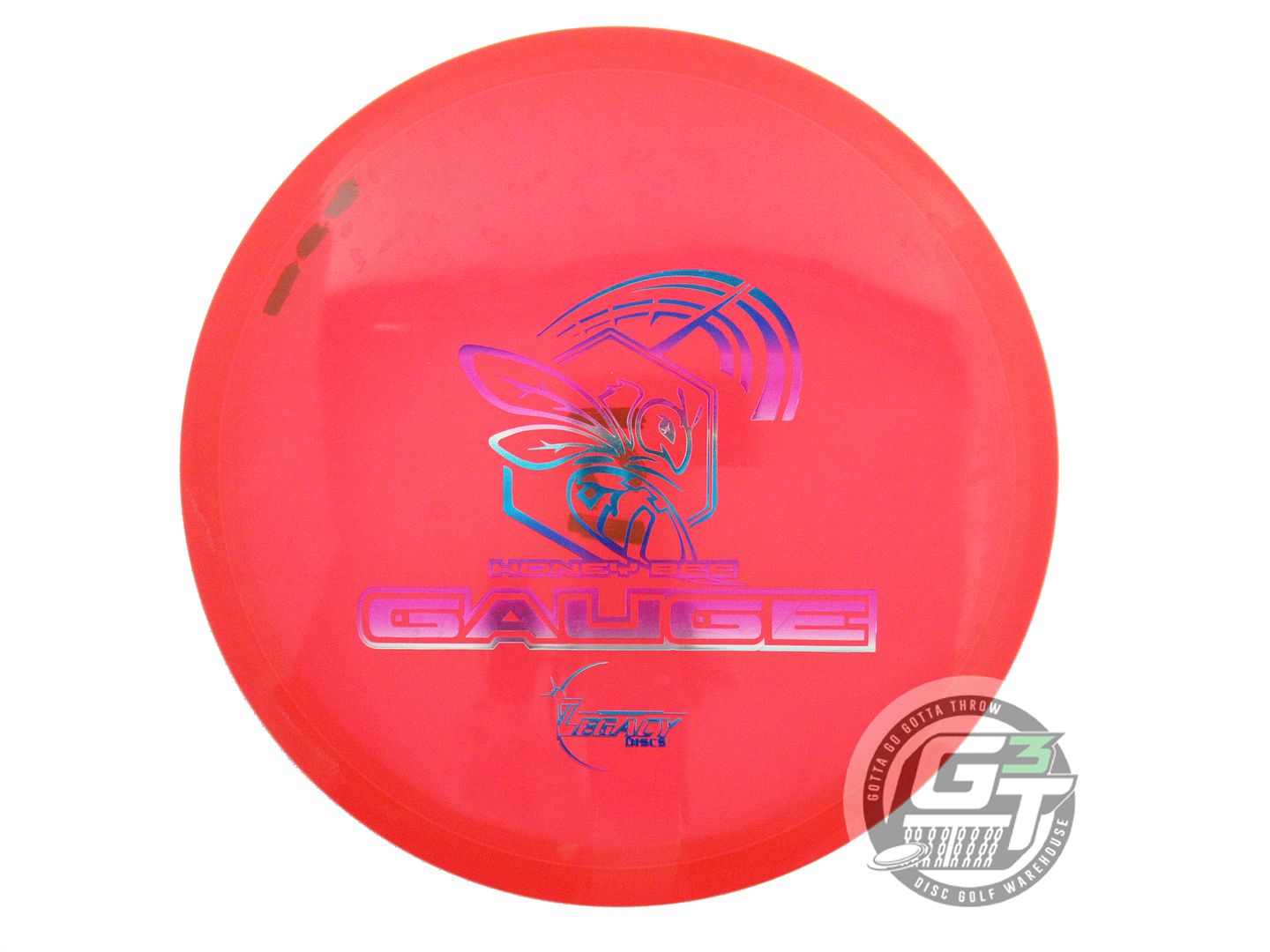 USED Legacy Discs Honey Bee Pinnacle Gauge 177g Red Miami Foil Midrange Disc