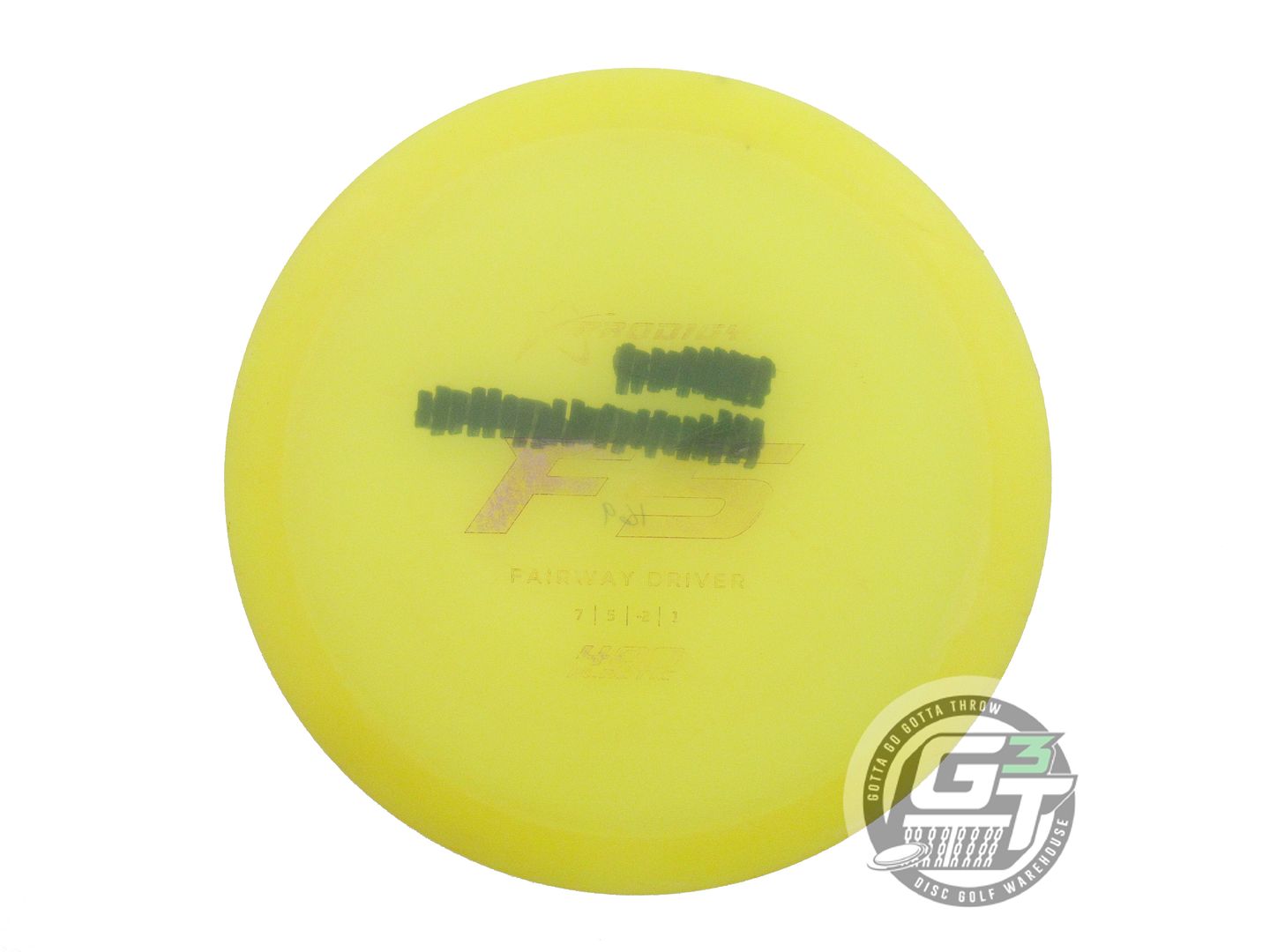 USED Prodigy Discs 400 F5 169g Yellow Wiped Stamp CHALKY Fairway Driver Disc