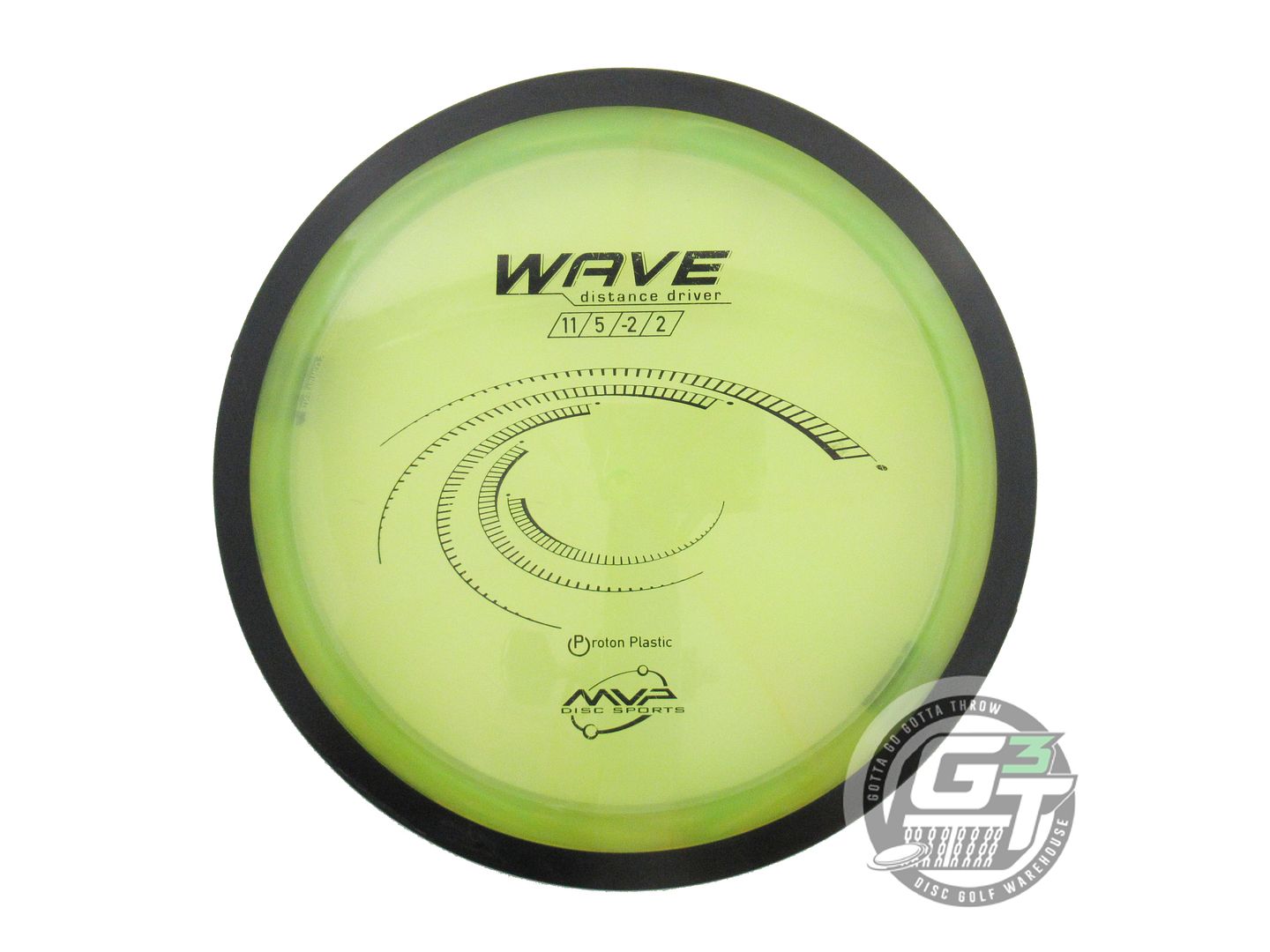 USED MVP Disc Sports Proton Wave 167g Lime Distance Driver Golf Disc