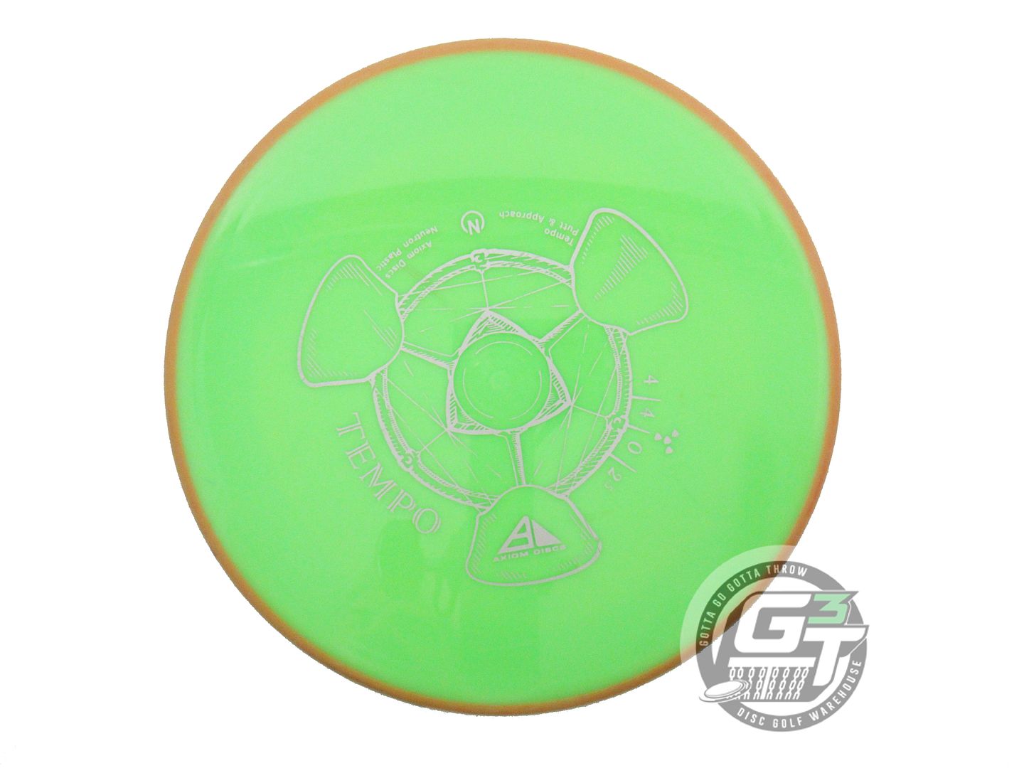 USED Axiom Discs Neutron Tempo 173g Lime Orange Rim Midrange Golf Disc