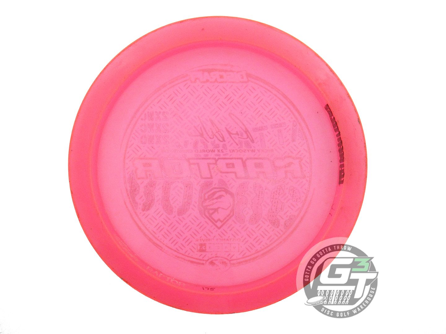 USED Discraft [WYSOCKI] 2X Z Raptor 175g Pink Distance Driver Disc