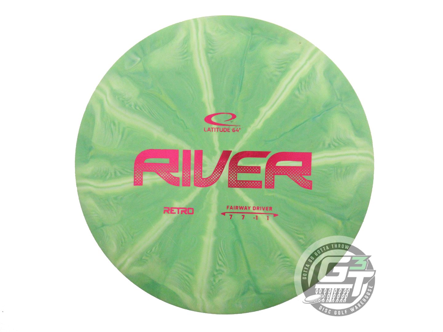 USED Latitude 64 Retro Burst River 173g Green Red Foil Fairway Driver Golf Disc