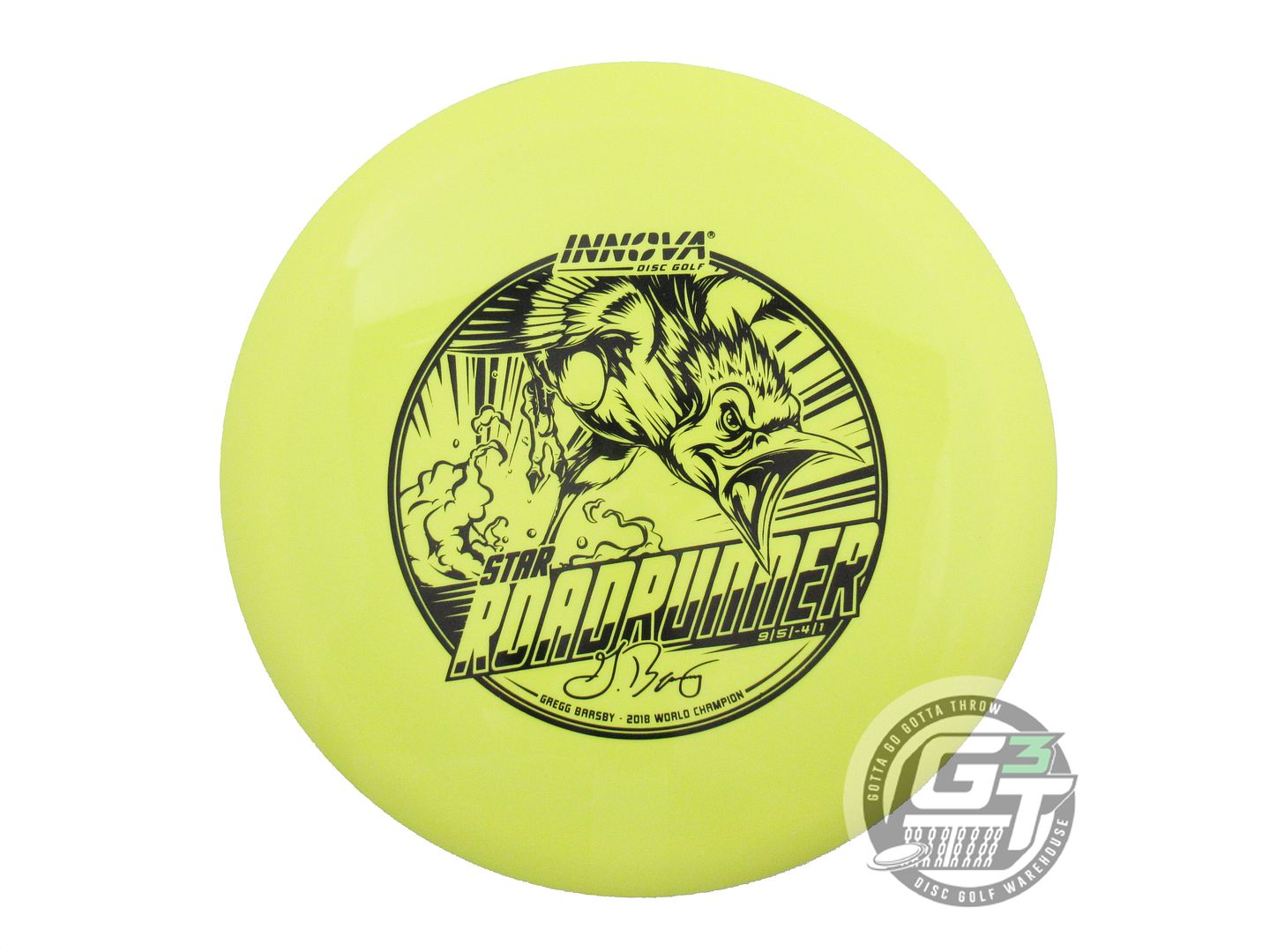 NOS Innova [BARSBY] Star Roadrunner 156g Yellow Black Stamp Driver Golf Disc