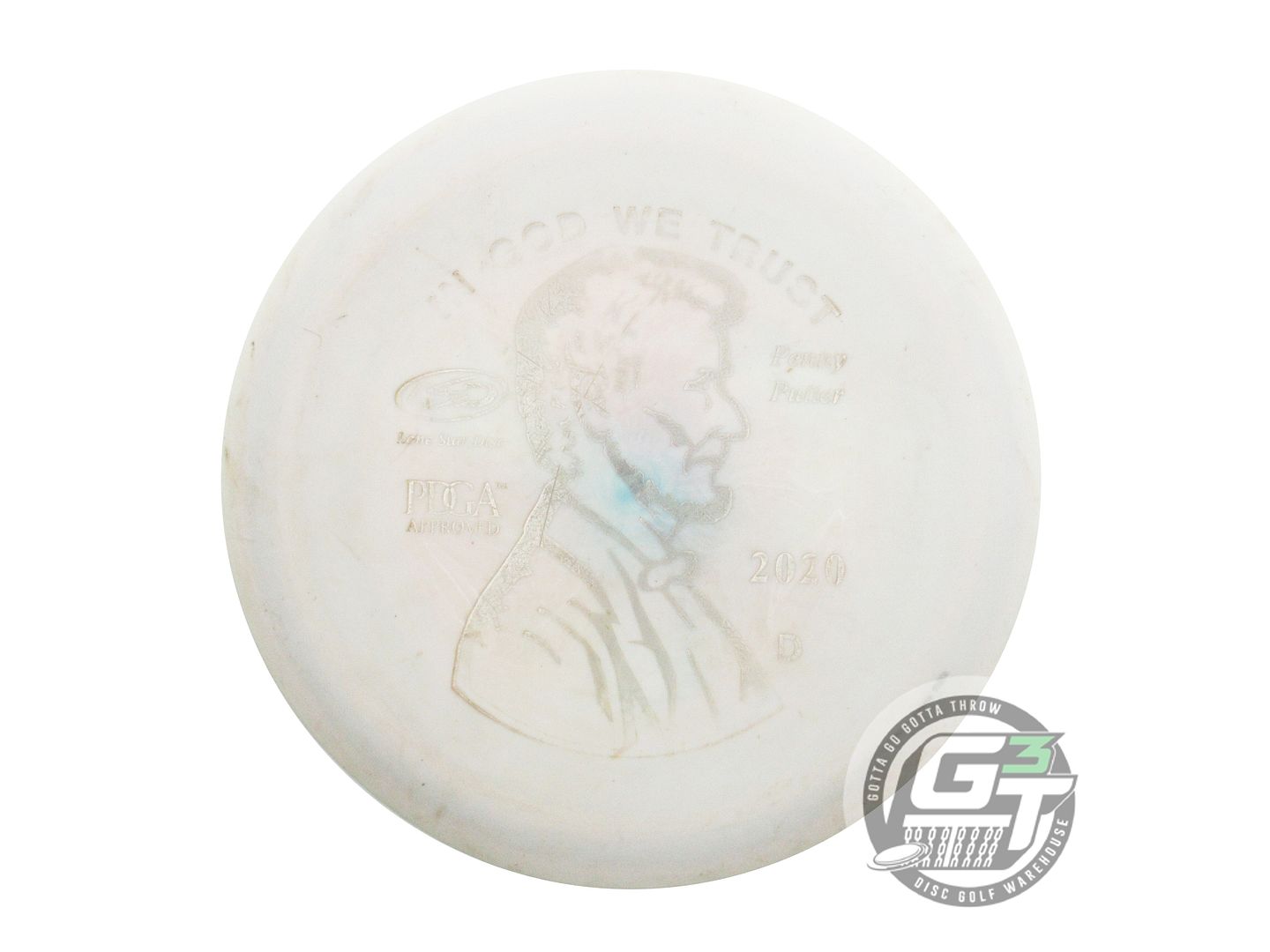 USED Lone Star [ARTIST] Victor 1 Penny 173g White Silver Foil Putter Golf Disc