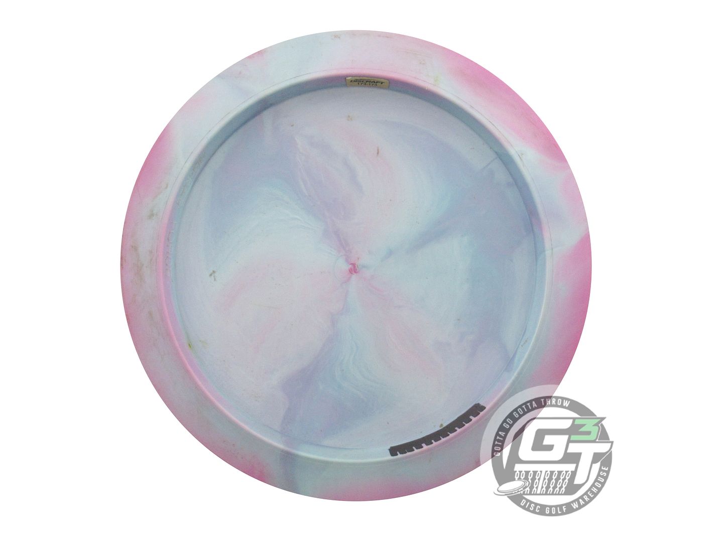 USED Discraft [LEDGESTONE] ESP Swirl Force 176g Teal-Lilac Distance Driver Disc