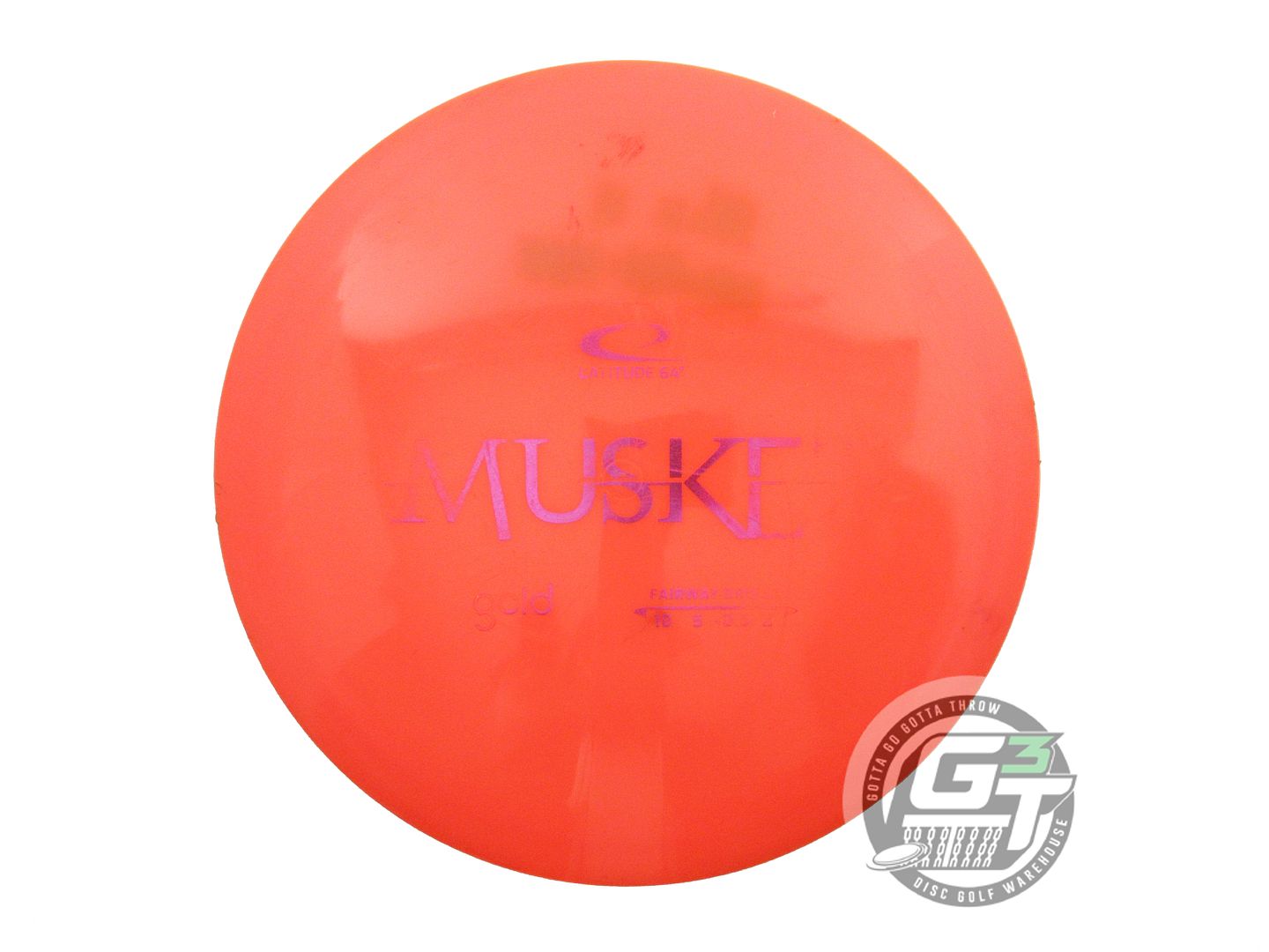 USED Latitude 64 Gold Musket 173g Orange Magenta Foil Fairway Driver Golf Disc