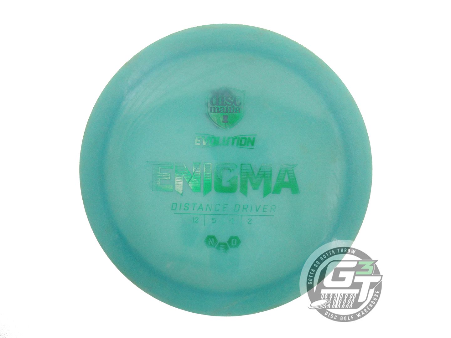 USED DiscMania Neo Enigma 171g Teal Green Foil Distance Driver Golf Disc
