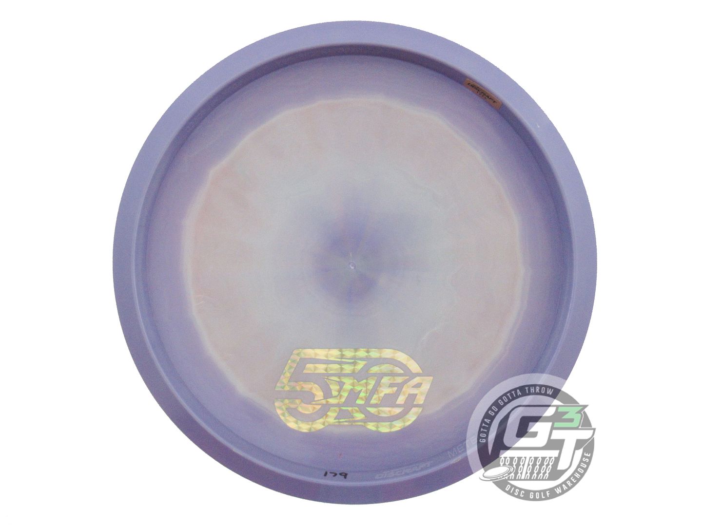 USED Discraft ESP Meteor 179g Purple-Gray Gold Shatter Foil Midrange Golf Disc