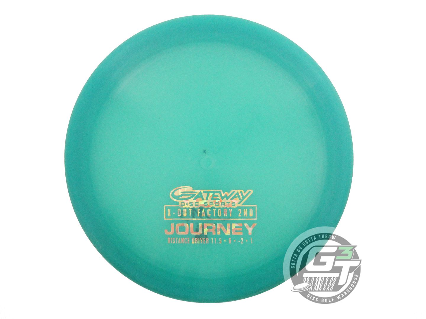 USED Gateway X-OUT Hyper-Diamond Journey 172g Green Distance Driver Golf Disc