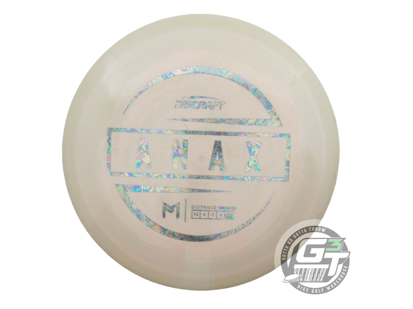 USED Discraft [McBETH] ESP Anax 173g Sage-Tan Oil Slick Foil Driver Golf Disc