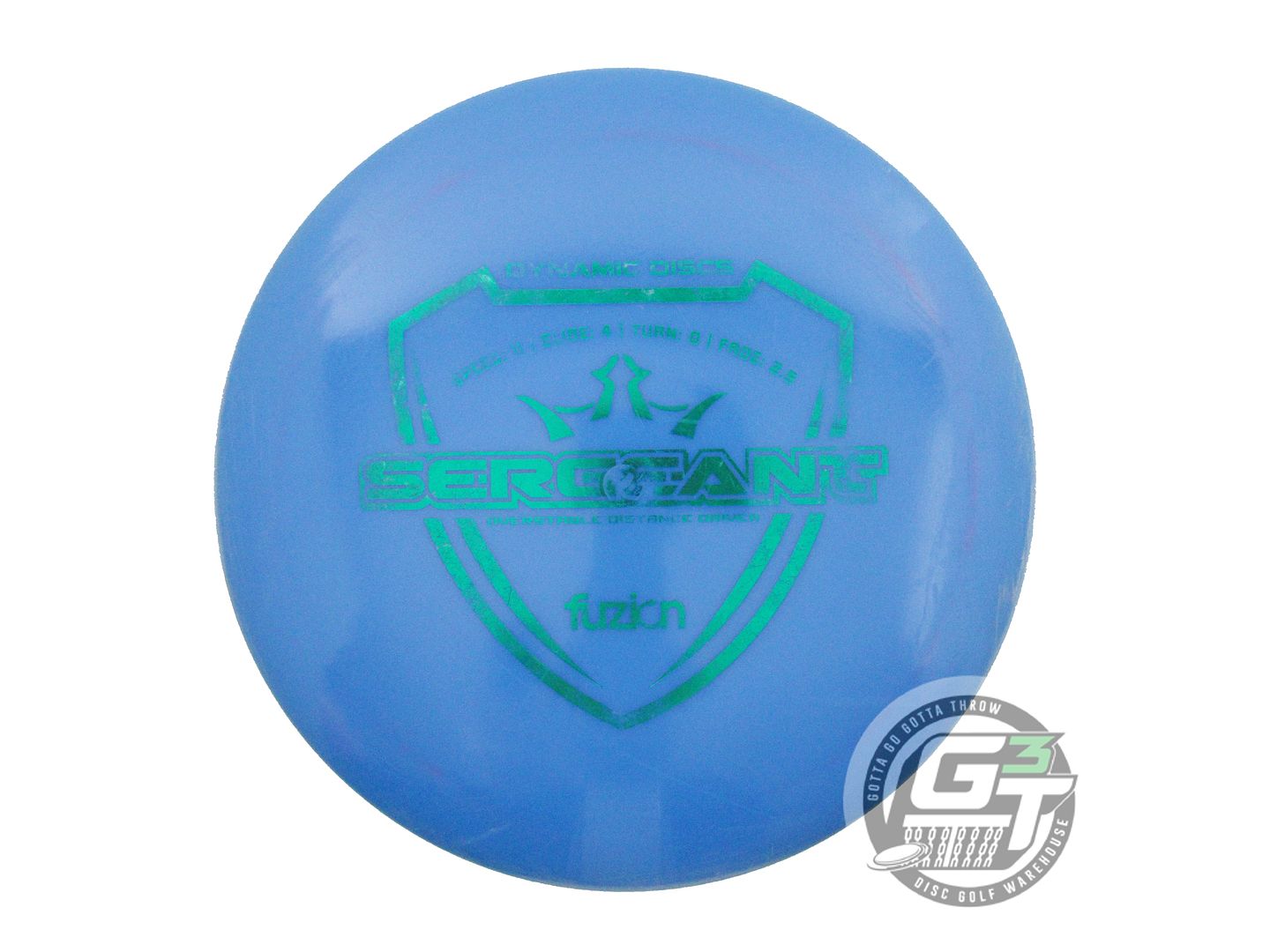USED Dynamic Discs Fuzion Sergeant 171g Blue Green Foil Driver Golf Disc